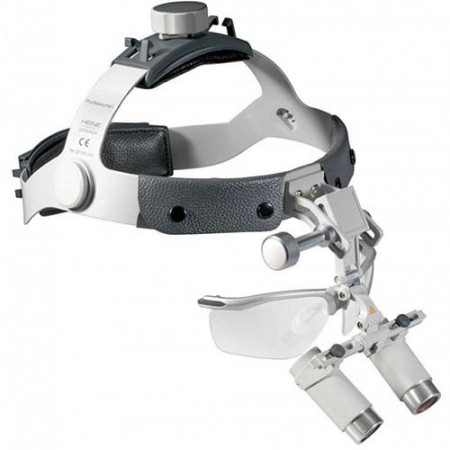 Lupă prismatică HRP cu bandă de cap + S-GUARD 4X 340mm set HEINE la Medical Corp