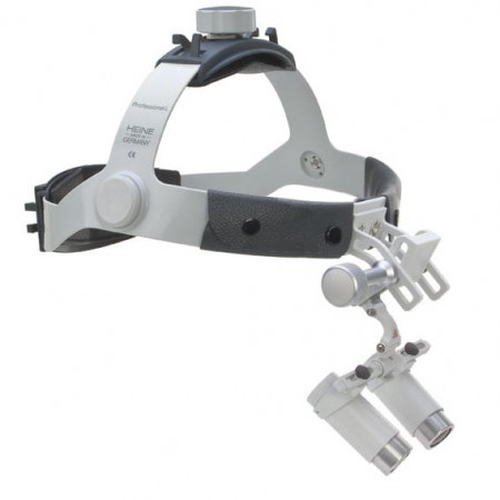 HRP binocular loupe with headband 4X 340mm HEINE set