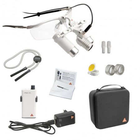LoupeLight 2, mPack mini, S-Frame, lupe HRP 4x 340mm LED HEINE la Medical Corp