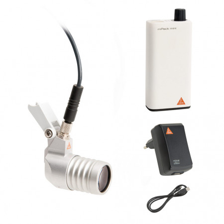 LoupeLight 2 + mPack mini and E4-USB HEINE