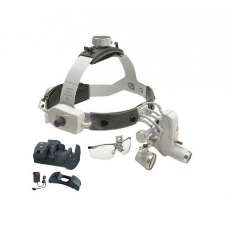 Kit lampă frontală ML4 LED - lupă HR + S-GUARD + încărcător perete HEINE la Medical Corp