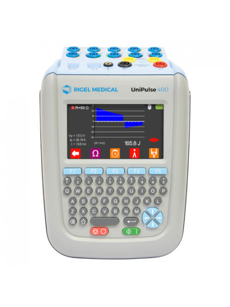 Uni-Pulse 400 defibrillator test analyzer Rigel
