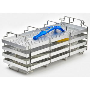 Autoclav Clasa B 23L NEWMED KRONOS - cu port USB și filtrare prin osmoză - rafturi - Medicalcorp.ro
