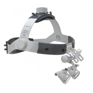 HR binocular loupe with headband 2,5X 420mm HEINE set