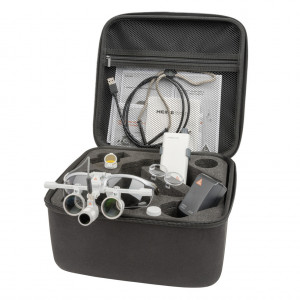 LoupeLight 2, mPack mini, S-Frame, lupe HR 2.5x 420mm LED HEINE - cutie depozitare - Medicalcorp.ro