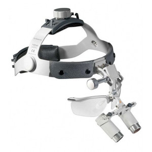 HRP binocular loupe with headband + S-GUARD 4X 340mm HEINE set