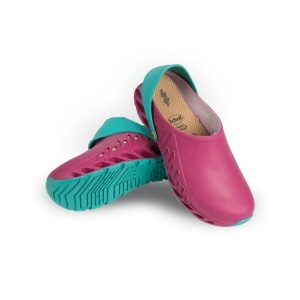 Sabot medical unisex fuchsia, SCHOLL Evoflex, cu branț Memory Cushion - Medicalcorp.ro