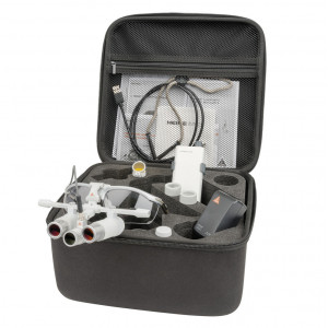 LoupeLight 2, mPack mini, S-Frame, lupe HRP 4x 340mm LED HEINE - geanta depozitare - Medicalcorp.ro