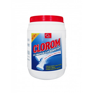 Clorom 200 tablete - dezinfectant multisuprafețe