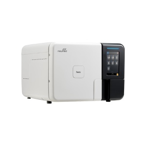 Vedere laterala Autoclav Newmed - HERA 23 L - clasa B, filtrare prin osmoză - Medicalcorp.ro