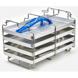 Suport tavi pentru Autoclav / Sterilizator KRONOS 18 L - clasa B, cu port USB si filtrare prin osmoza - Medicalcorp.ro