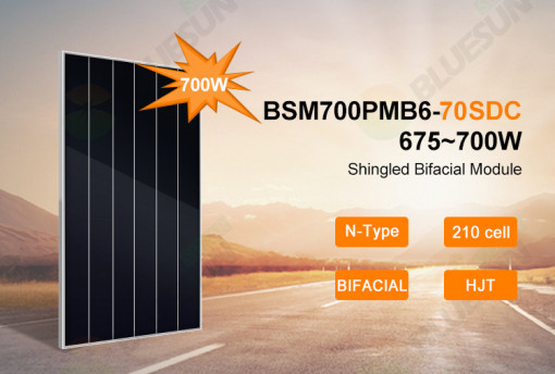 Панел Bluesun 700W Shingled N-type - Bifacial