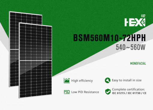 Панел Bluesun 560W - Half Cell - Mono