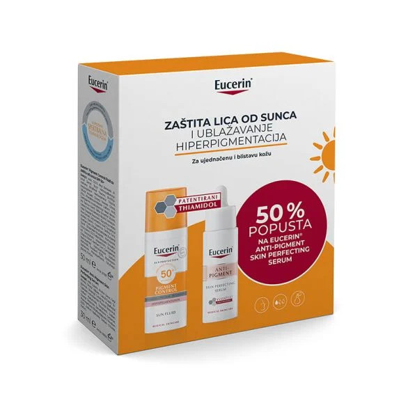 Eucerin box sun pigment control spf50 50ml + antipigment skin ...