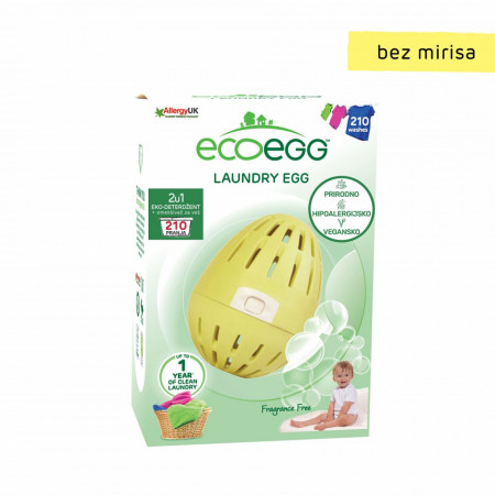 ECOEGG 2u1 eko-deterdžent i omekšivač za veš, Bez mirisa-210 pranja