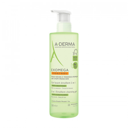 A-DERMA EXOMEGA CONTROL gel za pranje 2u1 500ml