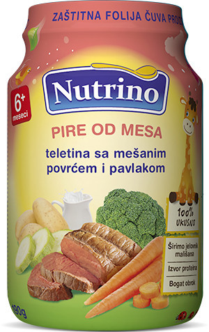 Nutrino - pire od mesa - teletina sa mešanim povrćem i pavlakom