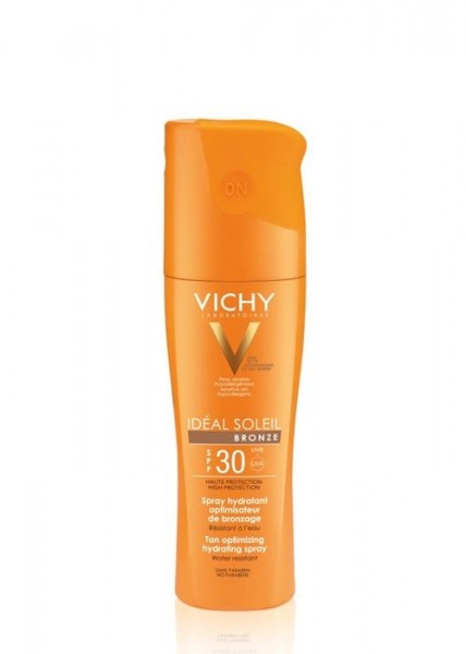 VICHY IDEAL SOLEIL BRONZE HIDRATANTNI SPREJ SPF 30 ZA OPTIMALNU PREPLANULOST  OSETLJIVE KOŽE