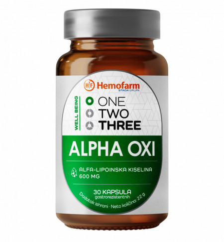 ONE TWO THREE ALPHA OXI 30 gastrorezistentnih kapsula