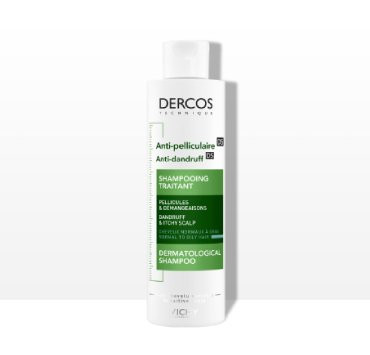 VICHY DERCOS ANTI-DANDRUFF Šampon protiv peruti za normalnu do masnu kosu, 200 ml