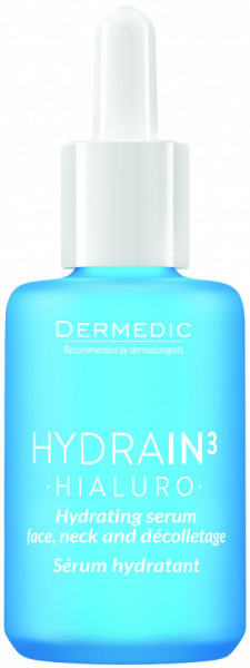 DERMEDIC HYDRAIN3 HIALURO hidratantni serum za lice, vrat i dekolte