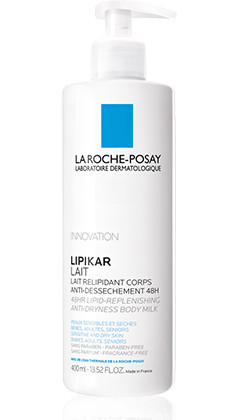La Roche-Posay LIPIKAR LAIT Mleko za lice i telo protiv suvoće koje koži vraća lipide, pogodno za bebe, decu i odrasle, 400 ml
