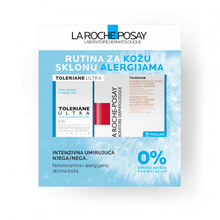 LA ROCHE-POSAY: TOLERIANE ULTRA ULTRA CREME 40 ML TOLERIANE MAKE-UP KREMASTI KOMPAKTNI PUDER POKLON