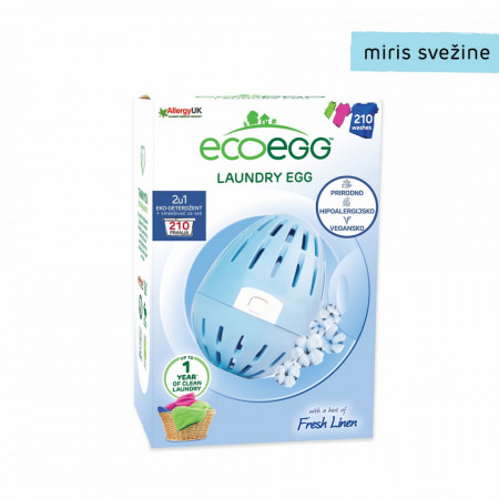 ECOEGG 2u1 eko-deterdžent i omekšivač za veš, Miris svežine- 210 pranja