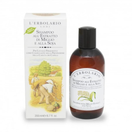 L'Erbolario šampon za kosu proso i soja 200mL