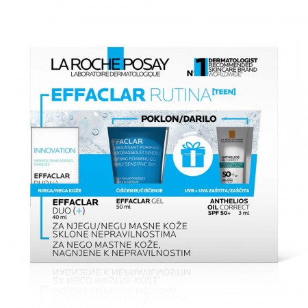 La Roche-Posay EFFACLAR RUTINA krema, gel i spf zaštita