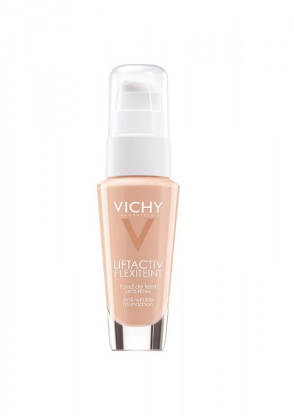 VICHY LIFTACTIV FLEXITEINT Tečni puder protiv bora SPF 20, za sve tipove kože, 30 ml, 25 Nude