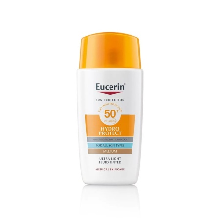 Eucerin Hydro Protect fluid za zaštitu lica od sunca SPF50+ tamna nijansa 50ml