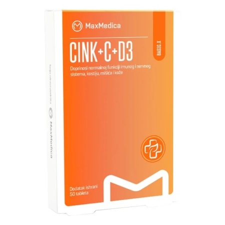 MAXMEDICA CINK+C+D3 20 KESICA