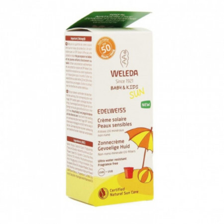 WELEDA KREMA ZA ZAŠTITU OD SUNCA ZA OSETLJIVU KOŽU BEBA I DECE SPF50, 50 ML