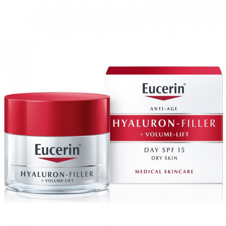 EUCERIN HYALURON-FILLER + VOLUME LIFT dnevna krema za suvu kožu 50ml spf15