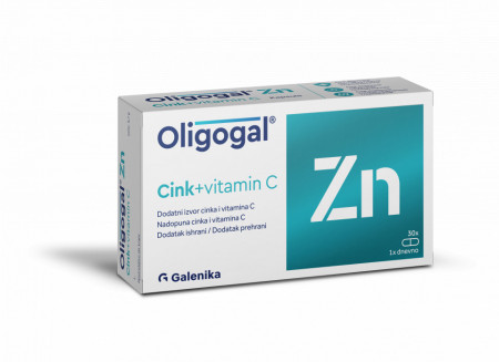 OLIGOGAL ZN + VITAMIN C 30 KAPSULA
