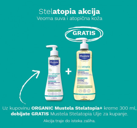 Mustela Promo - Organic Srelatopia+ Krema 300ml + Gratis Ulje 500ml