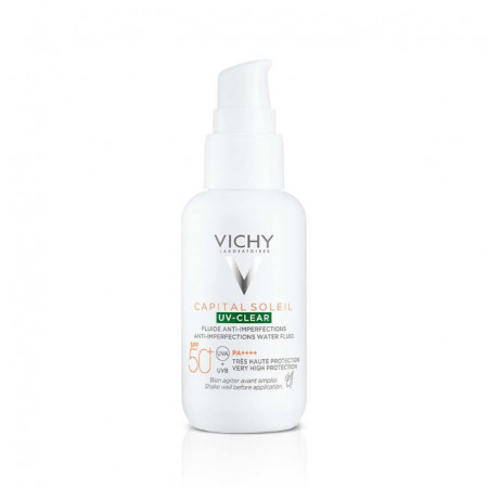 VICHY CAPITAL SOLEIL UV-CLEAR Fluid za zaštitu od sunca protiv nepravilnosti SPF50+, 40 ml