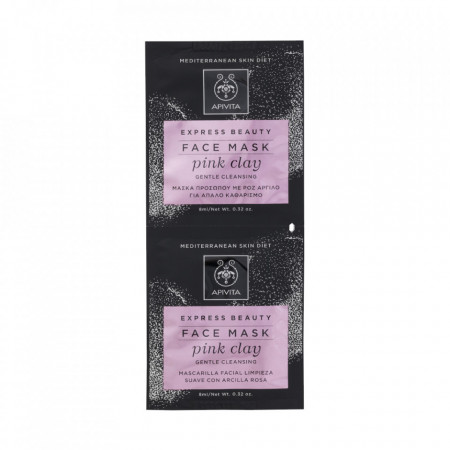 APIVITA EXPRESS BEAUTY MASKA ROZE GLINA 2x8ML