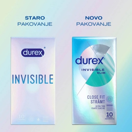 PREZERVATIVI DUREX INVISIBLE SLIM 10 KOMADA