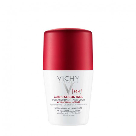 VICHY DEODORANT CLINICAL CONTROL Roll-on dezodorans protiv neprijatnih mirisa do 96h, 50 ml
