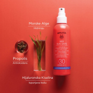 Apivita Bee sun safe lagani brzo upijajuću sprej za lice i telo spf30+ 200ml - Img 3