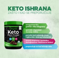 Orgain Keto Plant Protein čokolada 440g - Img 2