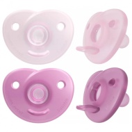 Avent Varalica Soothie 0-6m Pink/Ljubicasta 2kom
