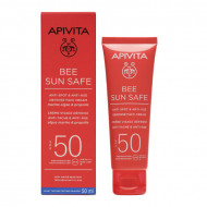 Apivita Bee sun safe krema za lice protiv tamnih fleka i starenja spf50+ 50ml