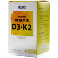 Dacom Vitamin D3 2000IJ + K2 30 kapsula