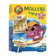 Mollers Omega-3 Jelly Fish - gumene ribice, ukus marakuje 27 gumenih ribica