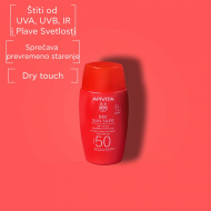 Apivita Bee sun safe dry touch fluid za lice spf50+ 50ml - Img 3