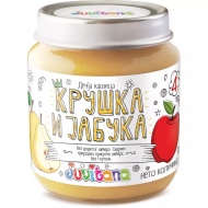 Juvitana kašica od kruške i jabuke 128g 4+