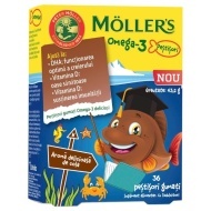 Möller's Omega-3 Jelly Fish za decu sa ukusom kole 36 gumenih ribica